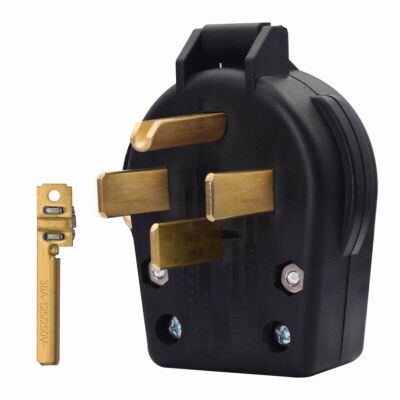 #ad #ad NEMA 14 50P Plug 4 Prong Dryer Range Oven Stove Angle Plug 30 50 Amp 125 250V* $14.69