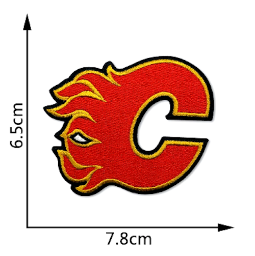 CALGARY FLAMES NHL NATIONAL HOCKEY LEAGUE Embroidered Iron-On Patch