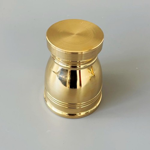 Tarro de libra de medicina hecho a mano de latón puro tradicional chino para moler ajo grueso - Imagen 5 de 15