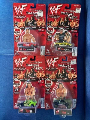 WWF HHH(2) Ken Shamrock NAO Radical Rides 1/64 DIECAST CAR 1998 Set Of 4 - Image 1 of 4