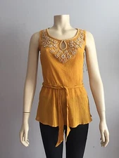 Charter Club Women's Sleeveless Top, Size 12 100% Cotton