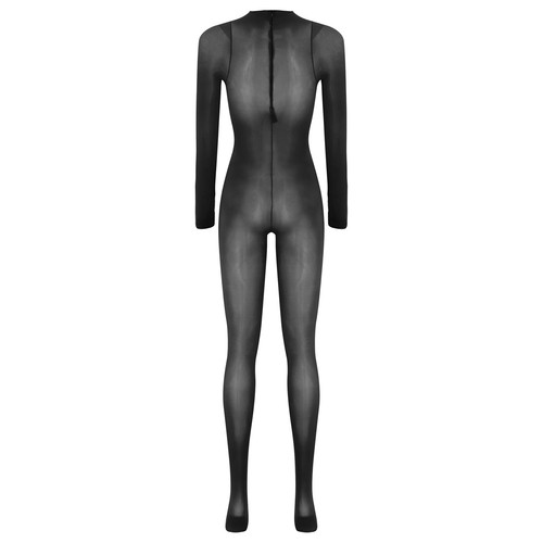 Womens Bodystocking One-piece Jumpsuit Bodycon Bodysuit Unitard Catsuit Glossy - Picture 24 of 122
