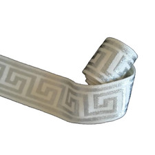 Silvi - BORDO PASSAMANERIA GRECA ARGENTO 53 mm