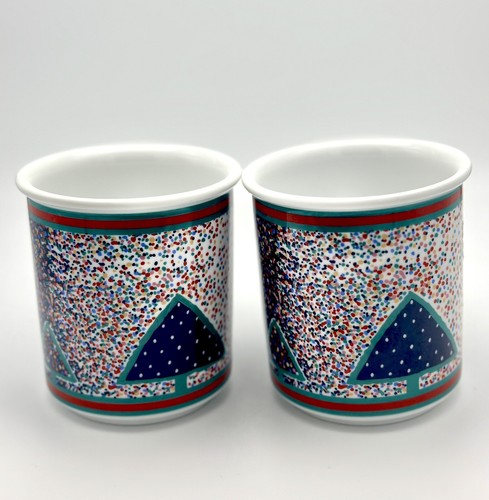 Dansk Winterfest Dinnerware Porcelain Mugs Christmas Holiday Decor Set Of 2 - Picture 5 of 9