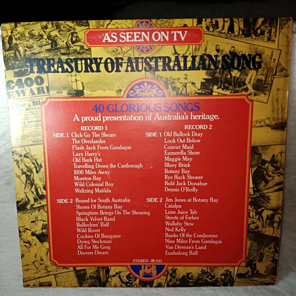 Treasury Of Australian Song DOUBLE Vinyl LP Record 40 Glorious Songs 1974 - Image 4 of 4