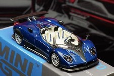 MiniGT 1/64 #370 Pagani Zonda HP Barchetta Blue Tricolore Car Diecast Model