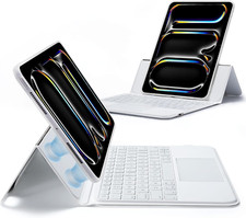 Ascend for Ipad Pro 11 Inch 2024 M4 , Ipad Pro 11 5Th Gen Keyboard Case with Tr