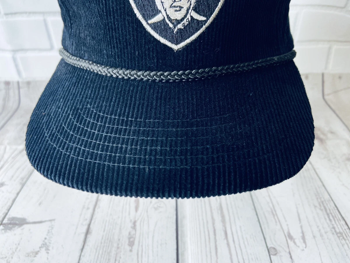 VTG 70’s/80’s Corduroy Rope Oakland Raiders Adjustable Hat -RARE Football