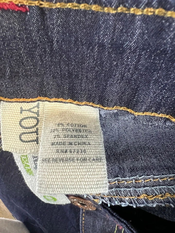 Pantalones Cortos de Jeans Marca You Nique Junior Talla 9 Azul Lavado Oscuro Denim Jeans Elastizados Foto 3 de 4