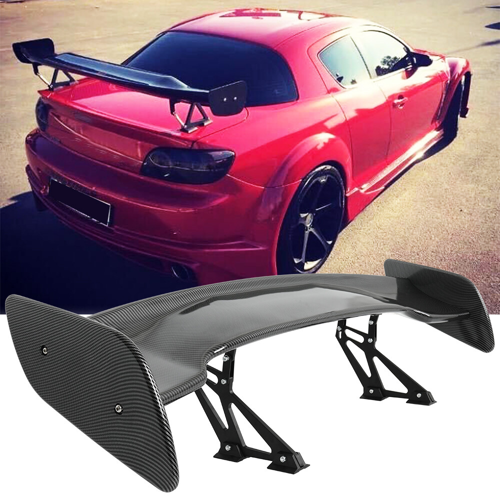 46” For Mazda RX-8 Rear Trunk Spoiler Tail Wing Adjustable Carbon