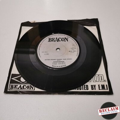 showstoppers - action speaks louder than words 7''  vinyl record VG