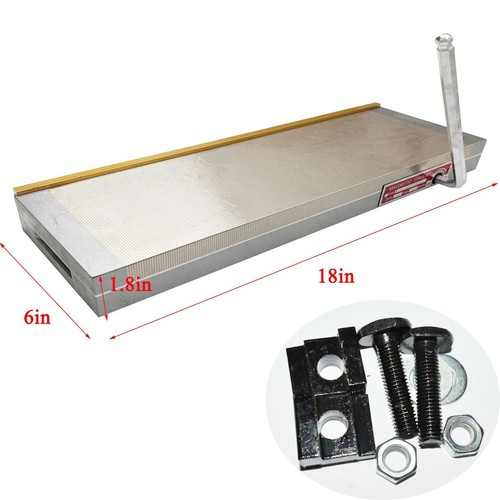 6" x 18" Fine Pole Magnetic Chuck Workholding Permanent with Accessories New - Picture 20 of 20