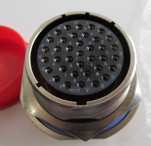 NEW AMPHENOL 91-569789-37H CIRCULAR CONNECTOR MIL-DTL-38999 SERIES III 37-PIN - Picture 3 of 4