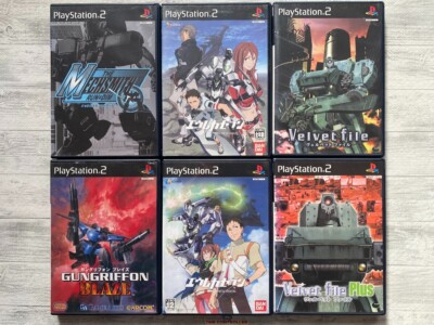 SONY PS2 Mechsmith & Gungriffon Blaze & Eureka Seven & Velvet File & Plus set