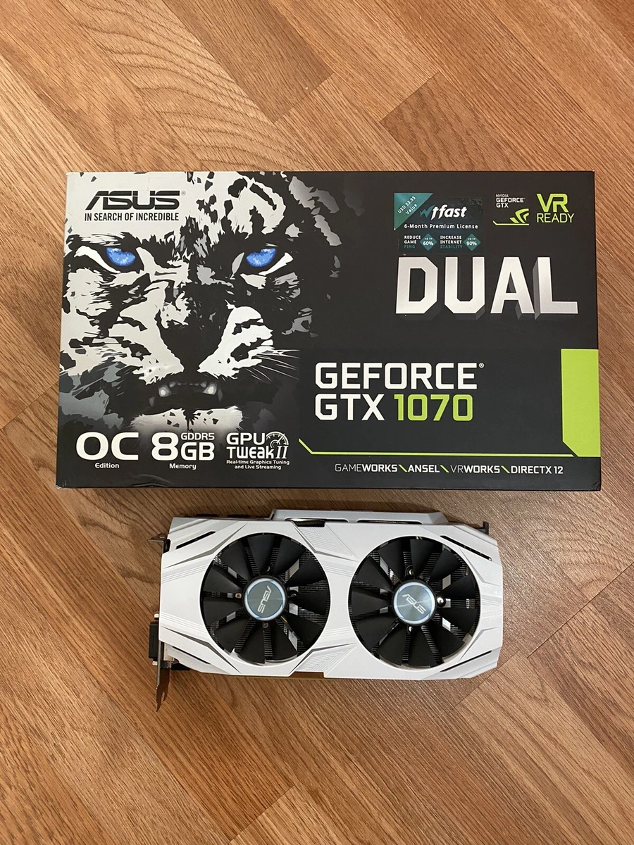 ASUS DUAL GeForce GTX 1070 OC Edition 8GB GDDR5 Graphics Card