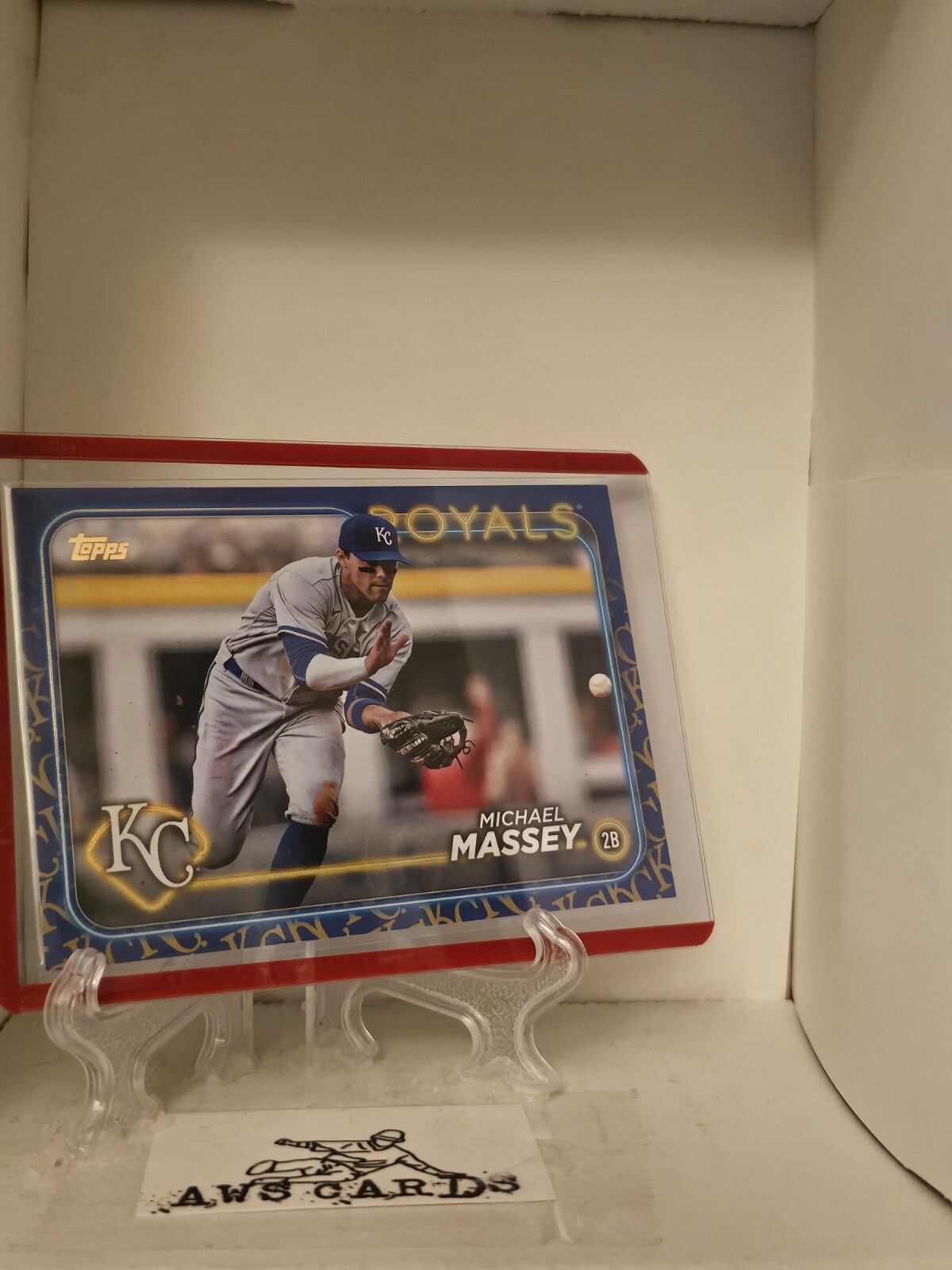 2024 Topps Series 1 #14 Michael Massey Team Color Variation SSP Royals