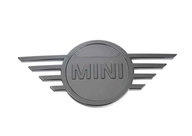 BMW MINI BLACK MINI BONNET BADGE EMBLEM 51149880863 Genuine | eBay
