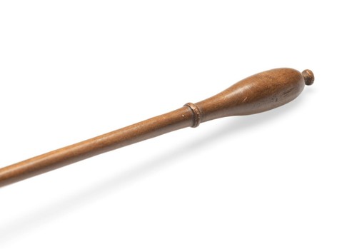 Antiguo cucharón georgiano de plata esterlina maciza con mango de madera torneado - Imagen 6 de 6