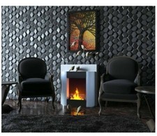 Biocamino 70 Sarah 72x72 cm Acciaio . Bio camino al bioetanolo  boxato Fd68