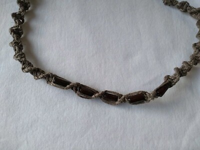 HEMP Surf style  Hippie BOHO NECKLACE  20'' Unisex  Braid USA Gift Seller New