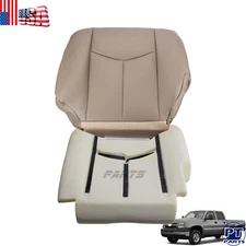 For 03-07 Chevy Silverado 1500 Driver Bottom Seat Cover and Foam Cushion Tan 522