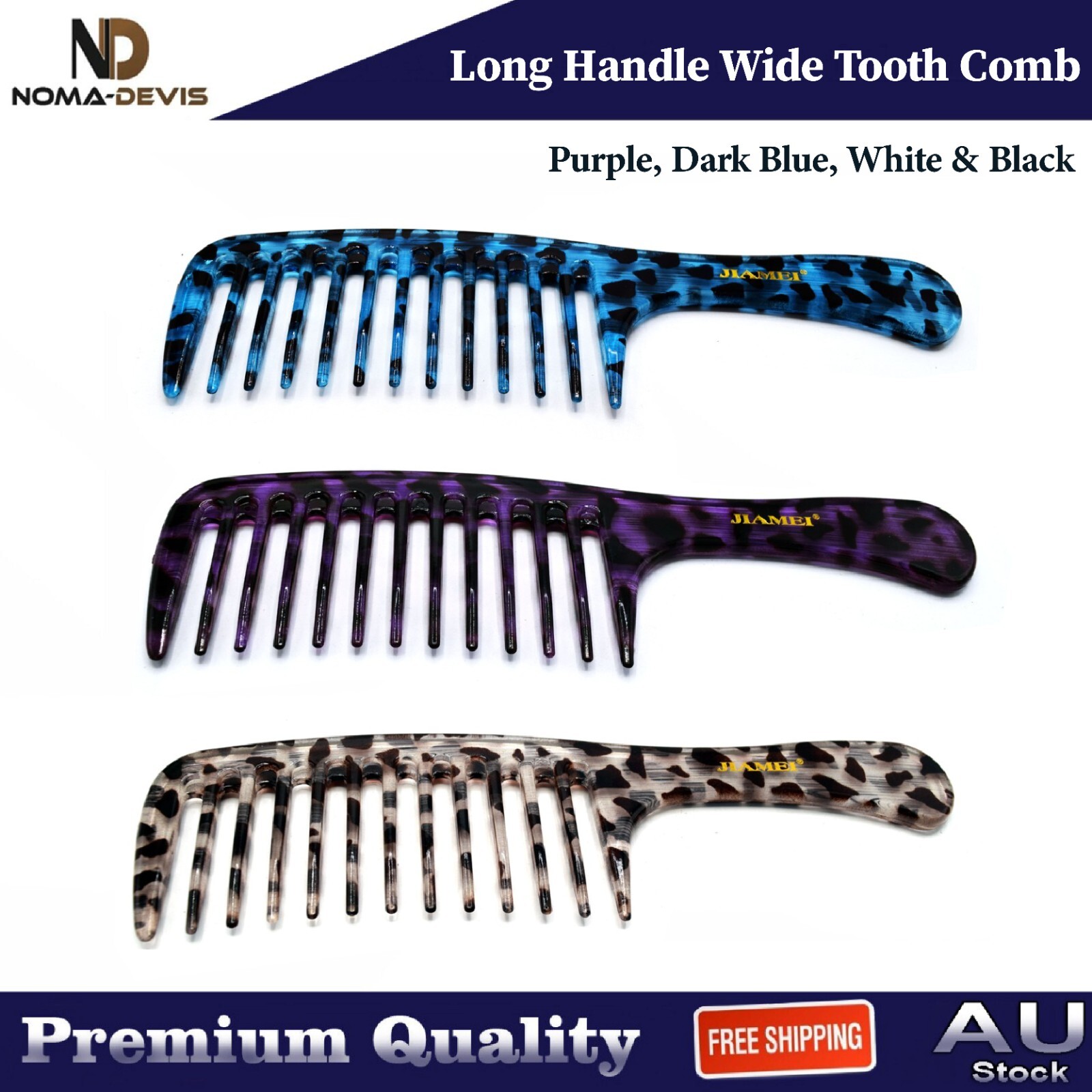 Wide Tooth Long Handle Hairdressing Hair Brush Combs Salon Hair Cutting NEW Comb