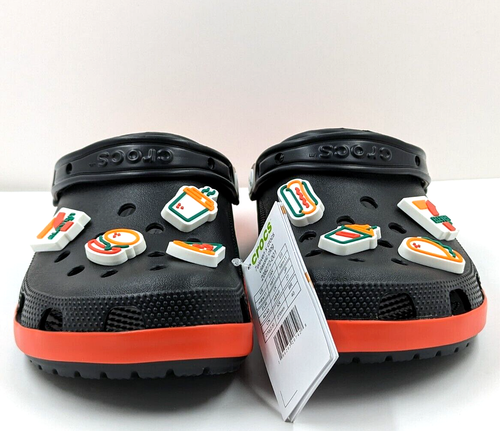 Crocs 7-Eleven X Classic Clog Black Men Slip On Sandals 208272-001 Men SZ-9 - Picture 2 of 11