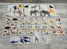 Mrs Grossman's Sticker Lot Vintage Animals Zoo Circus Lions Sharks