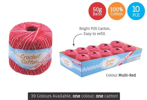10x 50g 40+ colour Crochet Cotton Ball Knitting Yarn 100% Cotton Thread Hand - Picture 44 of 45
