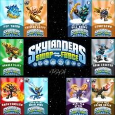 Skylanders Swap-Force ALL CHARACTERS AND MAGIC ITEMS NFC CARDS