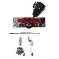 Cobra 29 LX CB Radio, HUSTLER IC56 102" CB Antenna Installation Kit, Combo