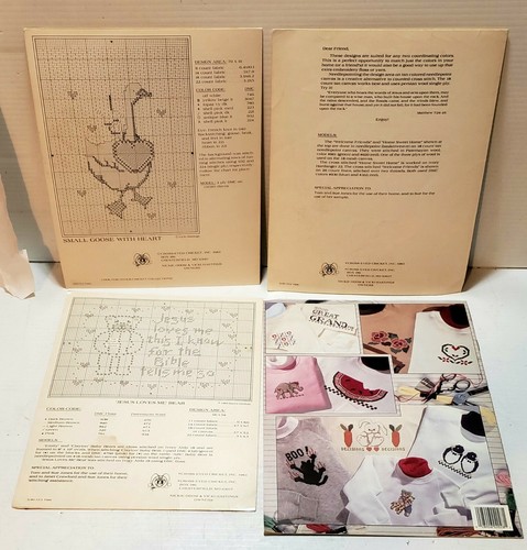 VTG THE CRICKET COLLECTION & LEISURE ARTS CROSS STITCH BOOKLETS.LOT OF 11. 1980s - Picture 3 of 7