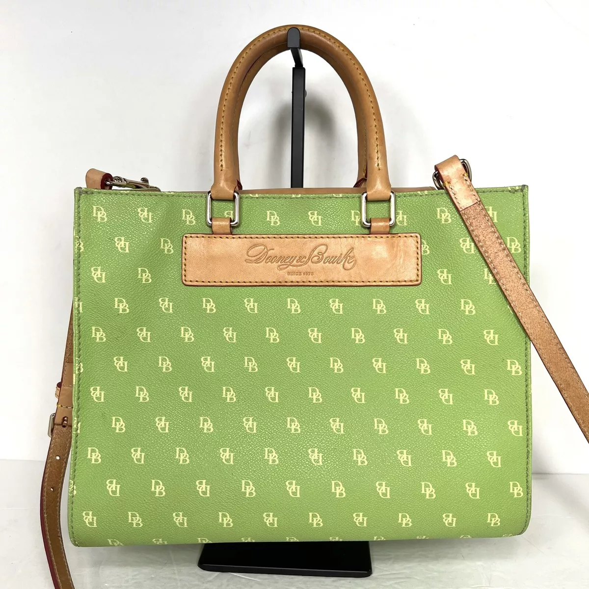 Dooney Bourke Florentine Vachetta Monogram Satchel Green