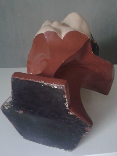 Große originale Art Deco Frauenbüste 53 cm Sammlerobjekt um 1930 - Bild 8 von 9