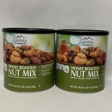2 Packs Savanna Orchards Gourmet Honey Roasted Nuts Mix 30 oz / Pack Ttl 60 Oz
