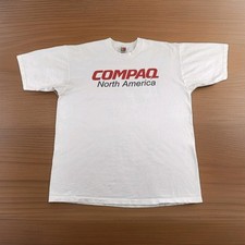 VINTAGE Compaq Computer Shirt Mens Extra Large North America Employee Adult A44