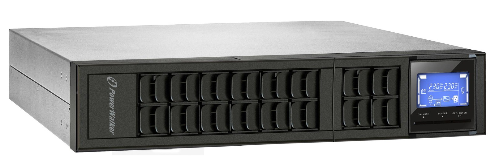 PowerWalker VFI 1000CRM LCD gruppo di continuità [UPS] Doppia conversione [onlin - Immagine 2