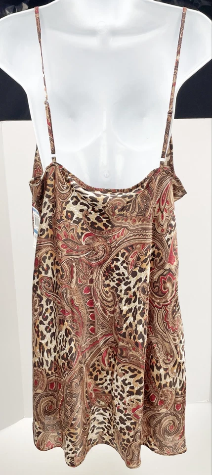 Morgan Taylor XL Camisón y Bata Corta Grande Animal Paisley Chemise Vestido Corto Foto 4 de 4