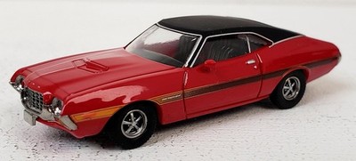 Brekina NEW HO 1/87 Scale 1969 Ford Gran Torino Sport in Red w/Gold & Black Pins