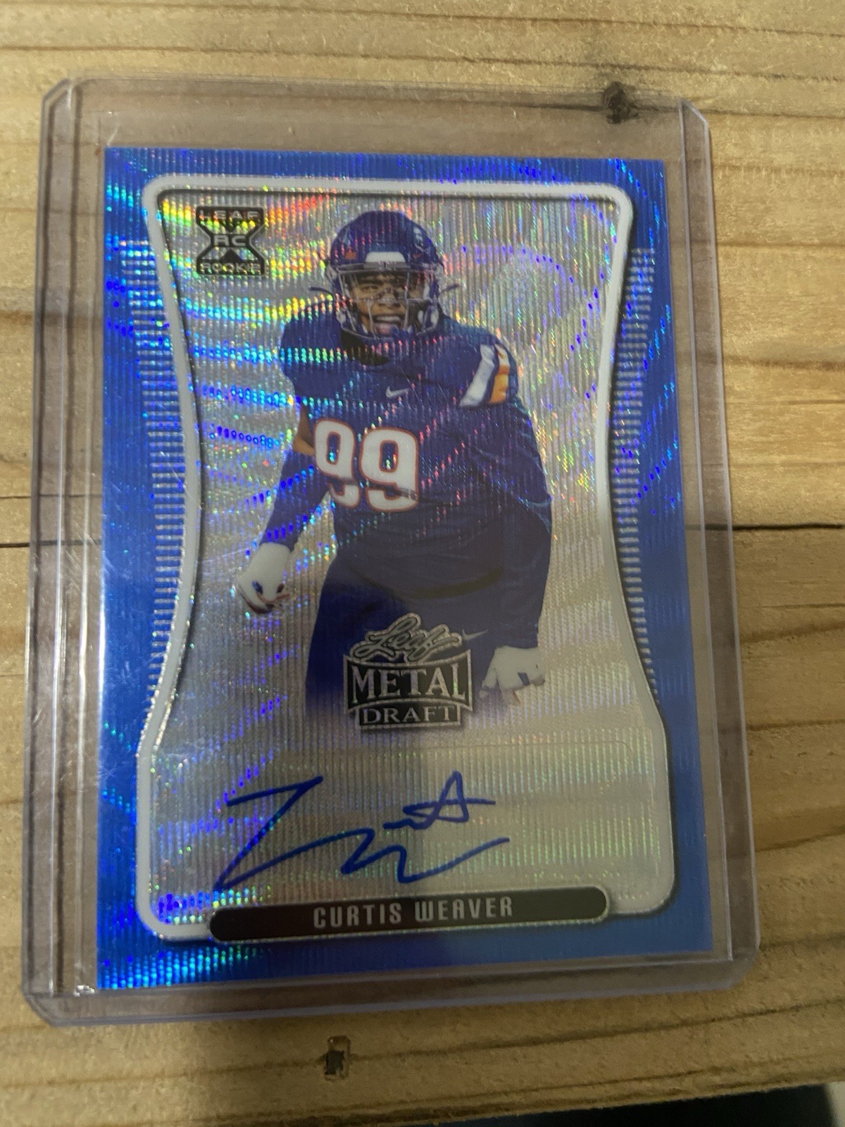 Curtis Weaver Leaf Trinity Clear Autographs #CACW1 Green