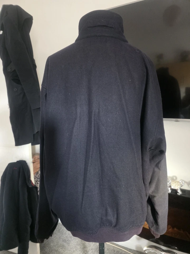 Chaqueta de Lana GANT LA Forrada EE. UU. 80% Bolsillos de Lana Cremallera Completa XL Foto 4 de 4