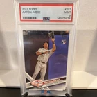 Topps 2017 Aaron Judge Rookie Fielding Yankees PSA 9 Mint #287 Baseball Card