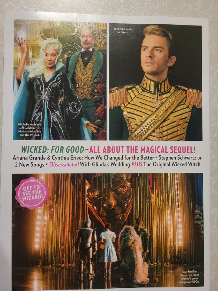 WICKED FOR GOOD -PEOPLE SPECIAL EDITION- Exclusive CAST TALKS, NEW PHOTOS on Set Foto 3 de 4