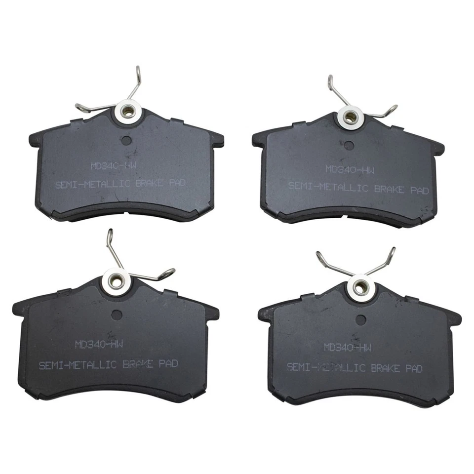 Kit de pastillas de freno trasero y rotor semimetálico para Audi A4 Quattro S4 2002 Foto 4 de 4