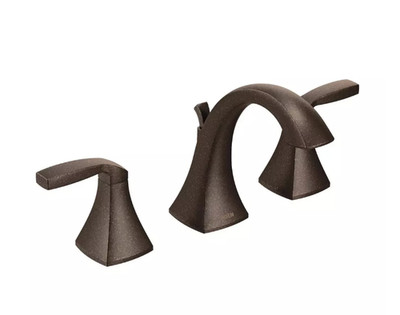 Moen TV6905ORB Voss Oil Rubbed Bronze 2-Handle High Arc Bathroom Faucets w Valve