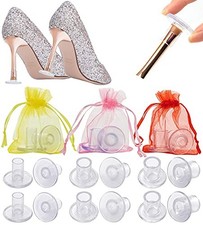 6 Pairs High Heel Protectors for Grass, 3 Sizes, Clear