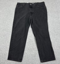 Vintage Levis 550 Jeans Mens Size 44x30 Black Denim Relaxed Fit 2001 USA Made