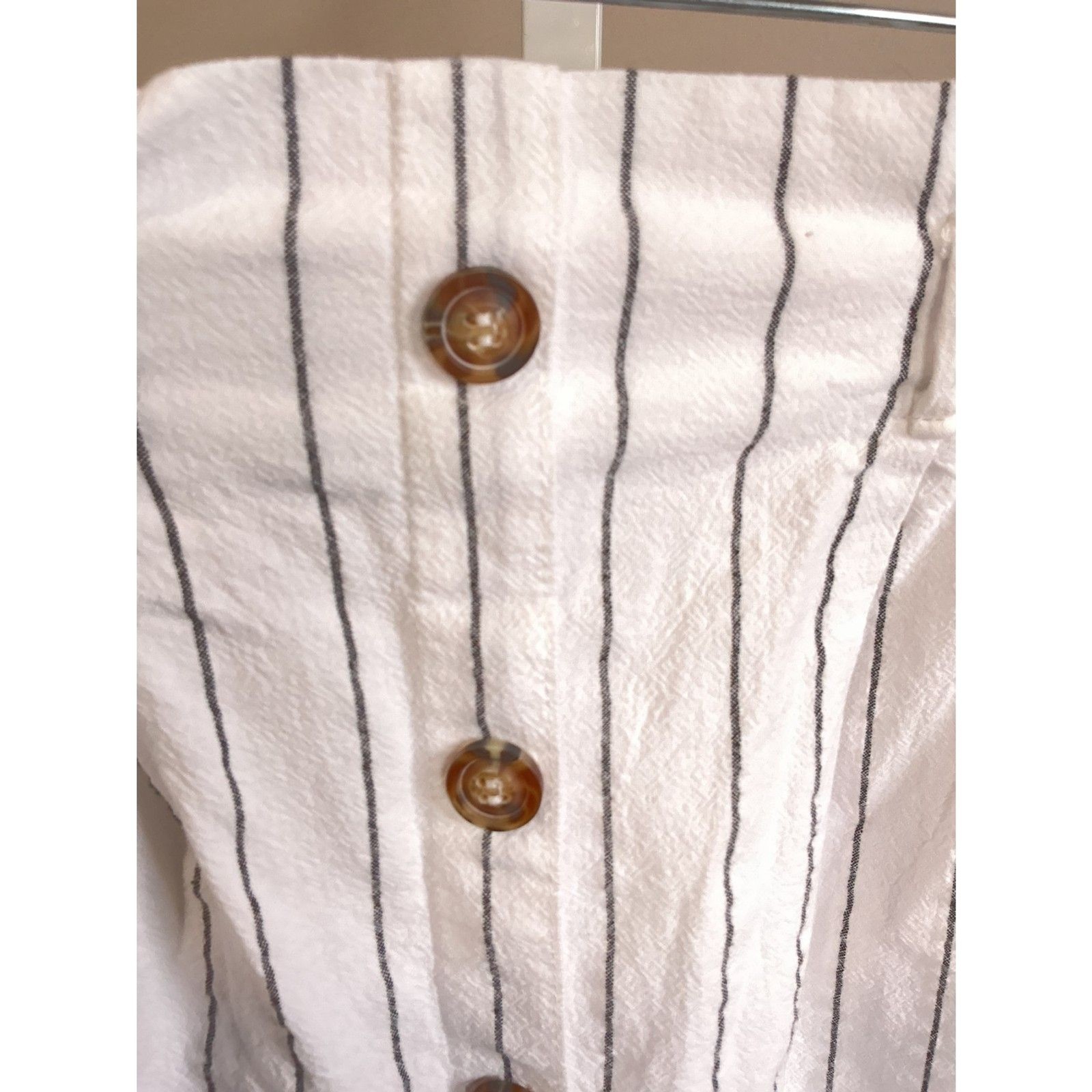 Sienna Sky Elastic Stretch White Stripes Girls Medium Skirt ,Cotton Mix Size 6 image 4