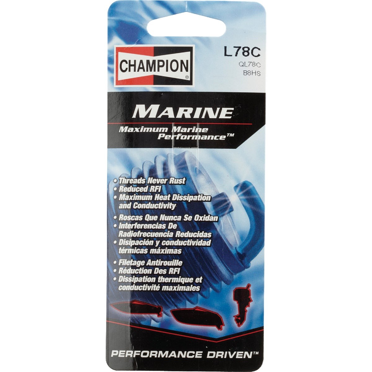 Champion L78C Copper Plus Marine Spark Plug 8071