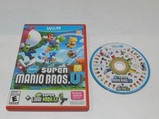New Super Mario Bros U / Super Luigi U Nintendo Wii U w/ Red Case Tested